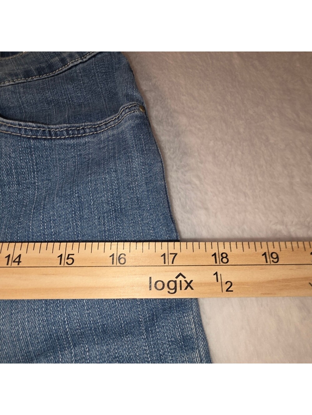 Lee Classic Fit Womens Medium Blue Denim Jeans Size 8 - Picture 9 of 11